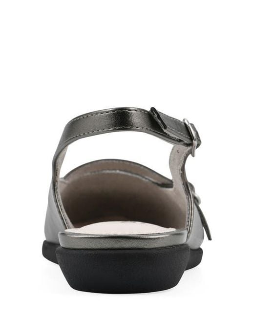 White Mountain White Milona Slingback Flat