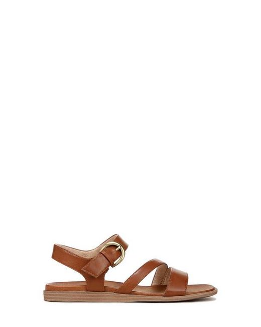 Naturalizer Brown Jayvee Faux Leather Ankle-Strap Sandals
