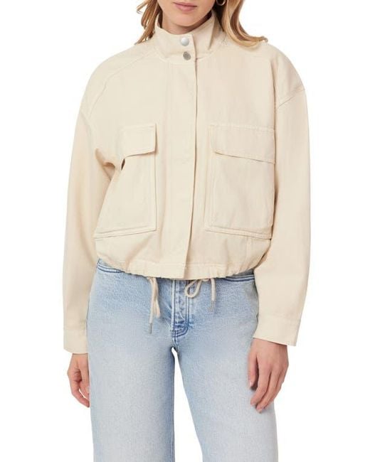 Scotch & Soda Blue Cropped Utility Jacket