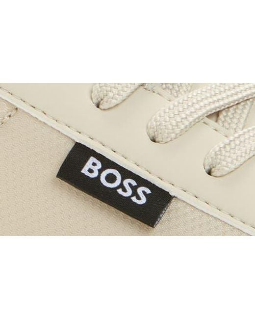 Boss White Titanium Runn Sneaker for men