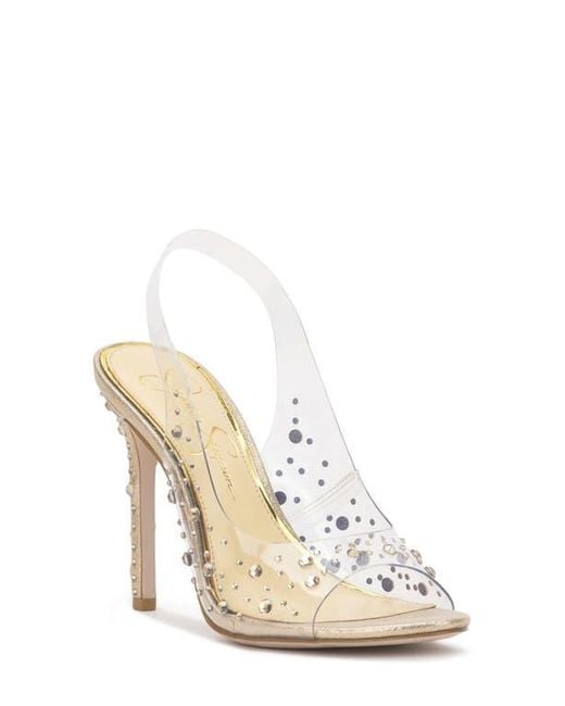 Jessica Simpson White Jaisey Slingback Sandal