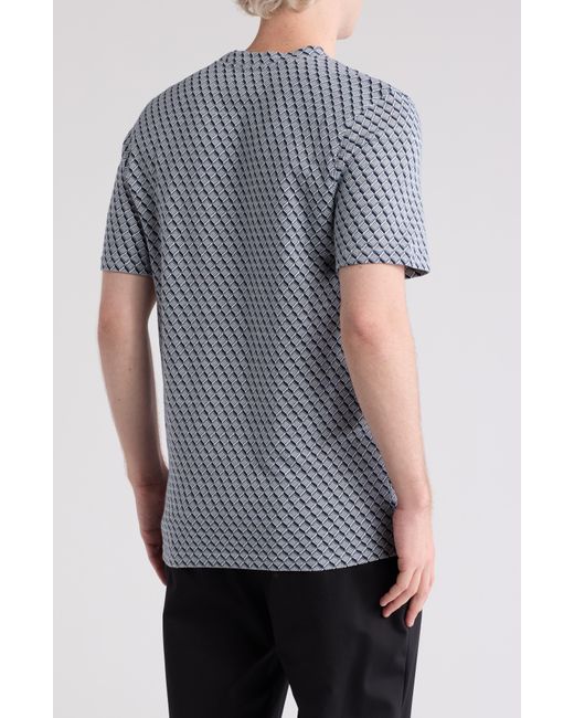 Abound Gray Jacquard Knit T-shirt for men