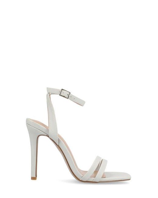 Journee Collection Metallic Yevva Ankle Strap Stiletto Sandal