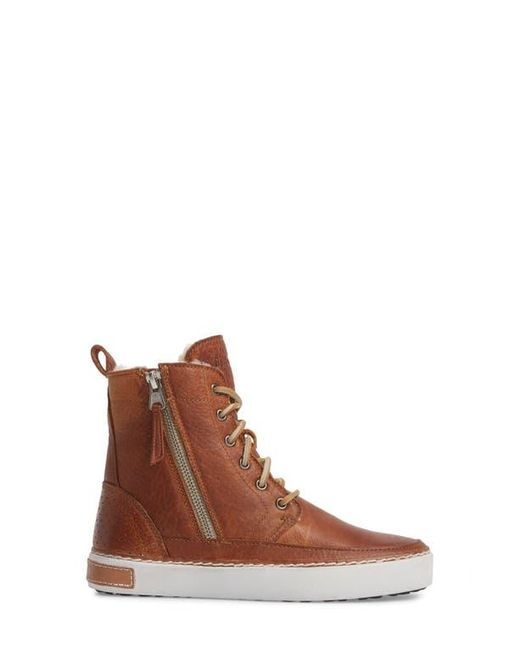 Blackstone Brown 'Cw96' Genuine Shearling Lined Sneaker Boot