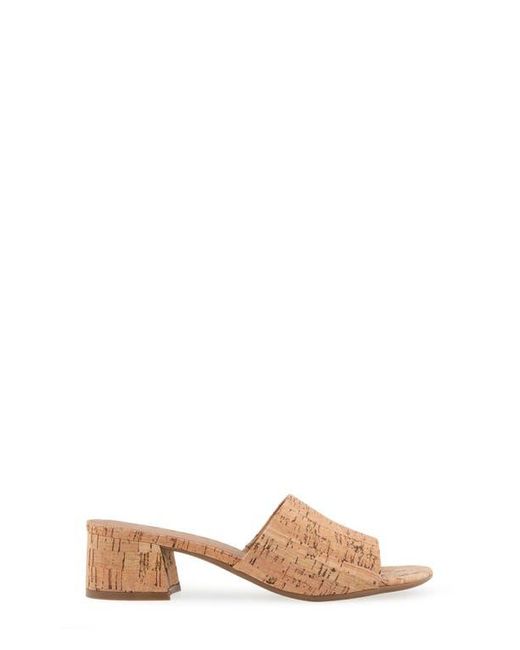Aerosoles Brown Como Slide Sandal