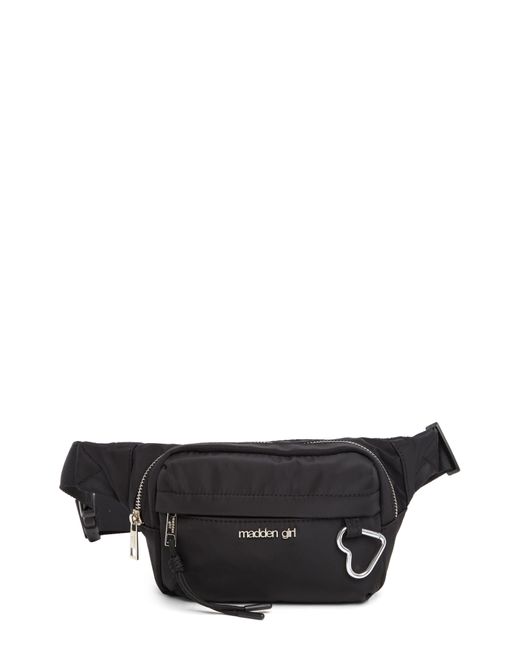 Madden Girl Nylon Belt Bag in Gray Lyst