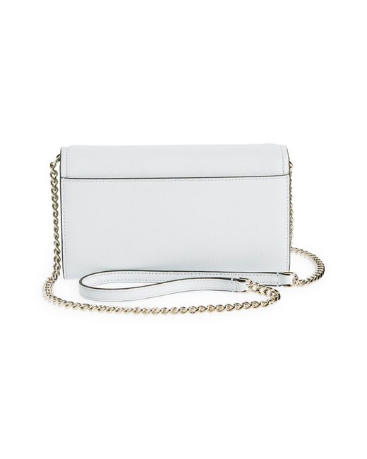 Kate Spade White Cameron Wallet On A Chain