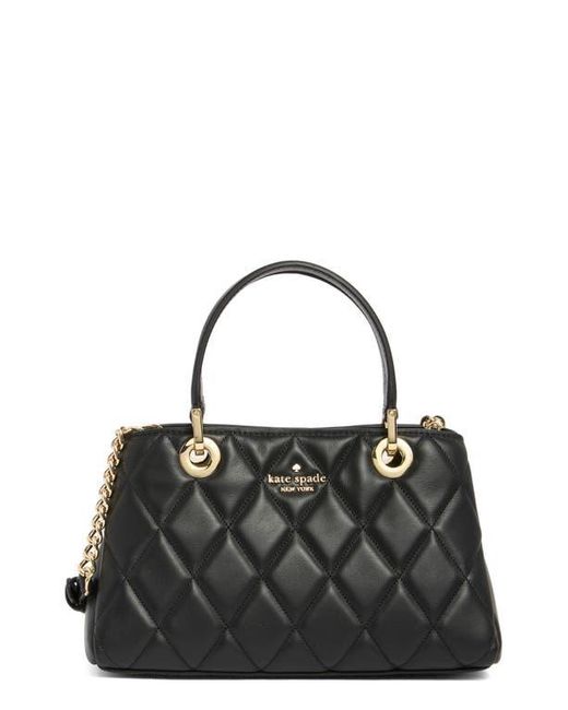 Kate Spade Black Carey Quilted Leather Satchel