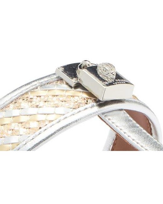 Kurt Geiger White T-Bar Sandal