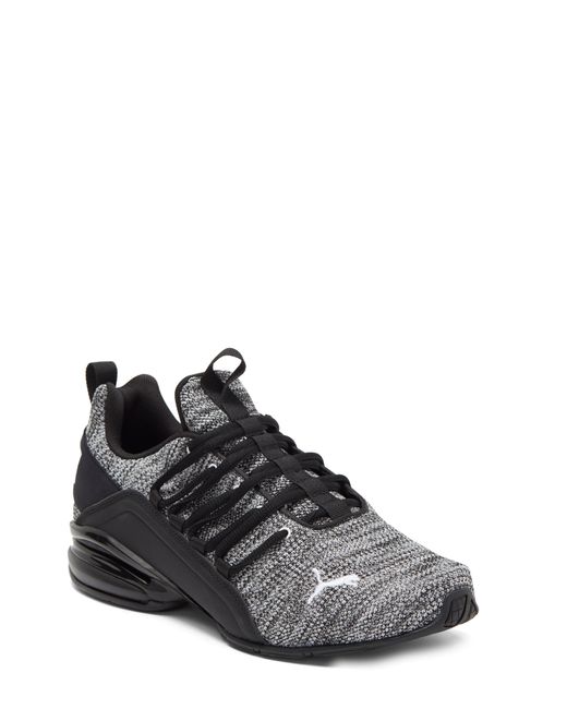 PUMA Black Axelion Wide Running Shoes for men