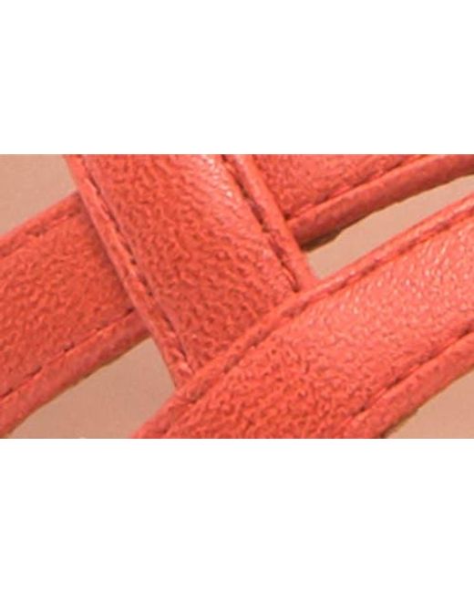 Linea Paolo Red Esme Wedge Sandal