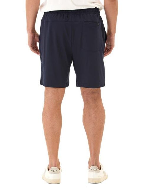 Threads For Thought Blue Quill Jersey Drawstring Shorts for men