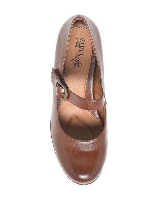 EuroSoft Brown Netty Mary Jane Pump