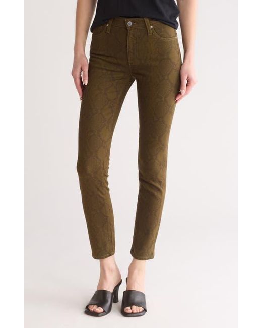 AG Jeans Brown Mari High Waist Slim Straight Leg Jeans