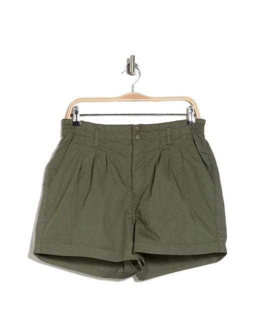 Sanctuary Green Sienna Pleated Shorts