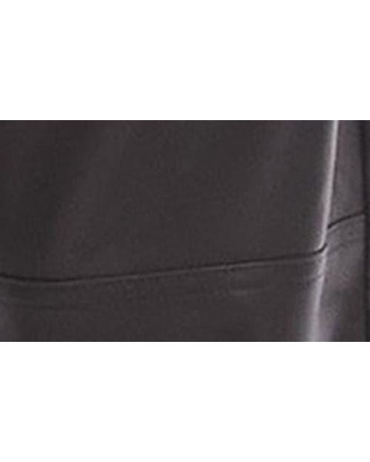 TOPSHOP Black Straight Leg Faux Leather Pants