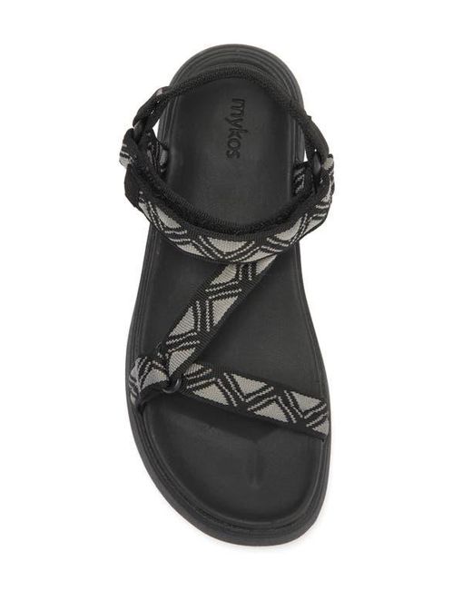 Mykos Black Solstice Sandal