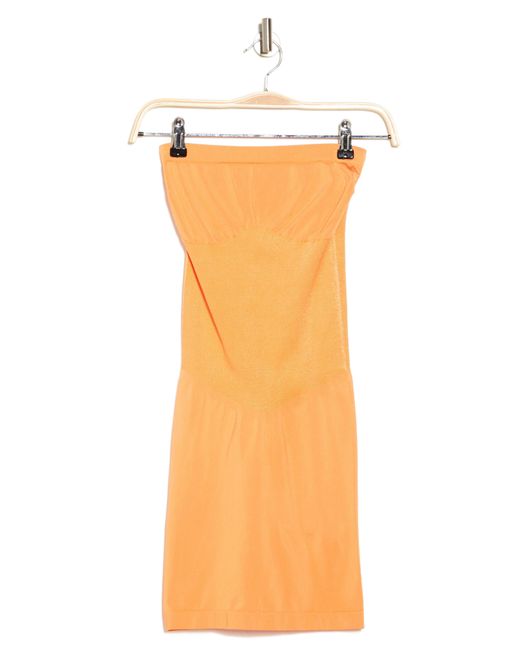 Wishlist Orange Strapless Knit Minidress