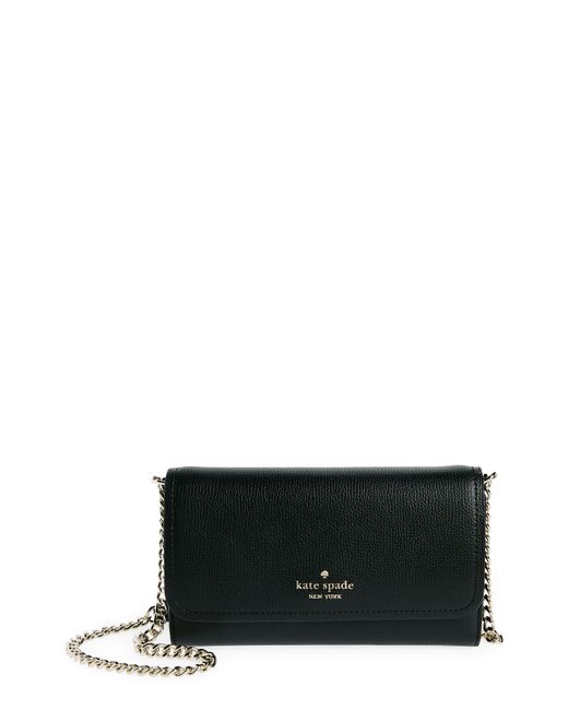 Kate Spade Black Cameron Wallet On A Chain
