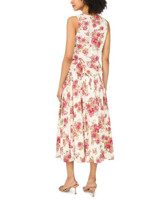 Halogen® Pink Babydoll Peplum Shell