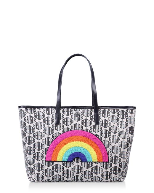 Kurt Geiger Richmond Monogram Shopper in White Lyst