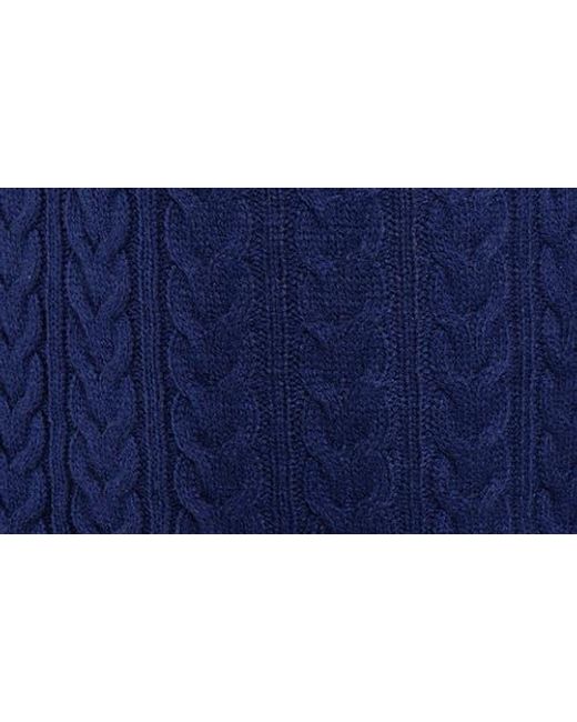 Xray Jeans Blue Cable Knit Turtleneck Sweater for men