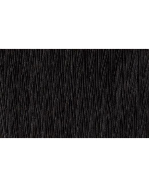 DKNY Black Funnel Neck Pleated Woven Top