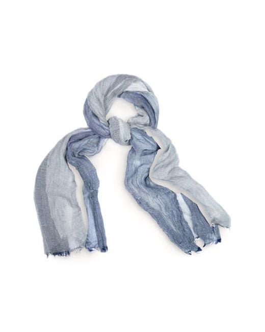 Saachi Blue Stripe Print Scarf