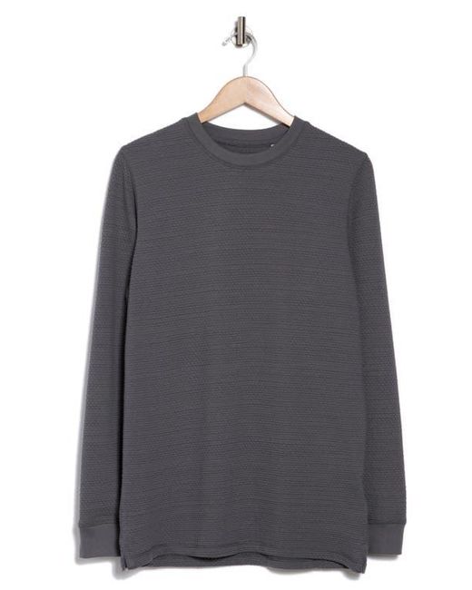 James Campbell Gray Kula Textured Pullover for men