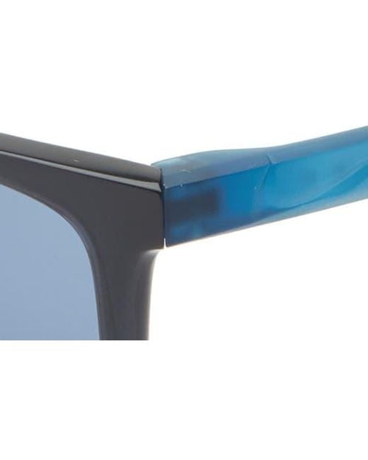 Nike Blue Sky Ascent 55Mm Rectangular Sunglasses