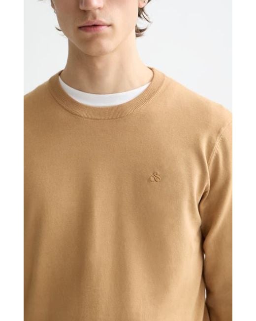 Scotch & Soda Blue Core Crewneck Pullover for men