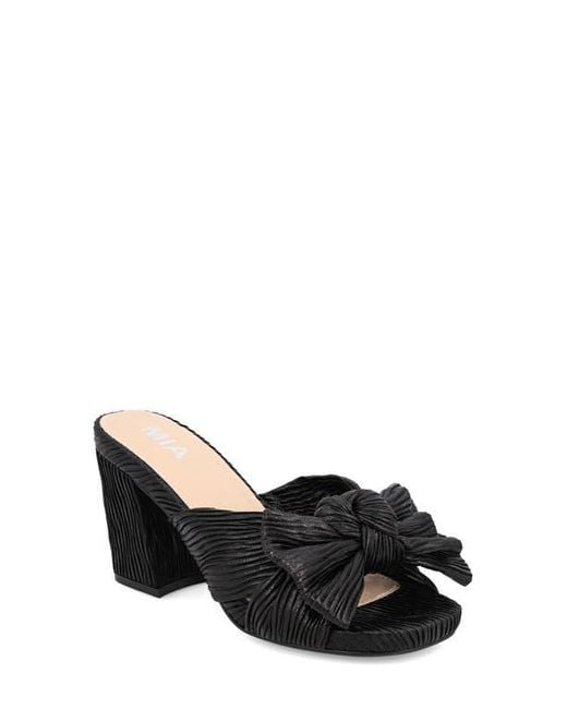 MIA Black Mechelle Slide Sandal