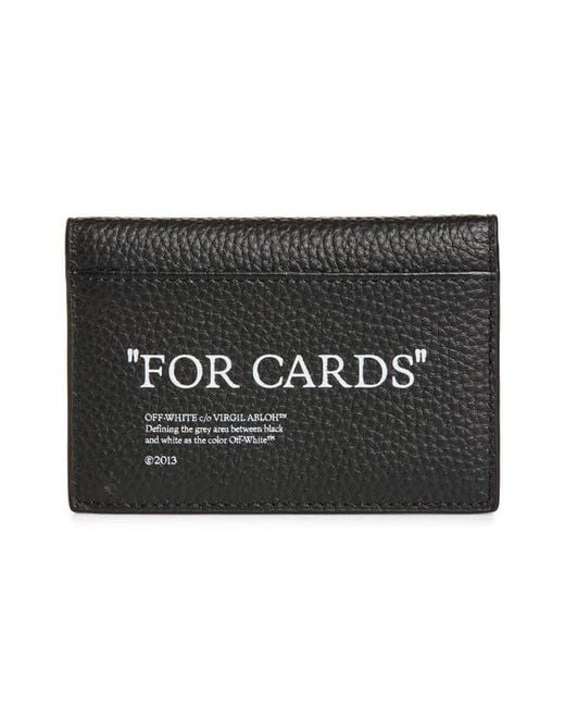 Off-White c/o Virgil Abloh North/South Bifold Wallet in Black for