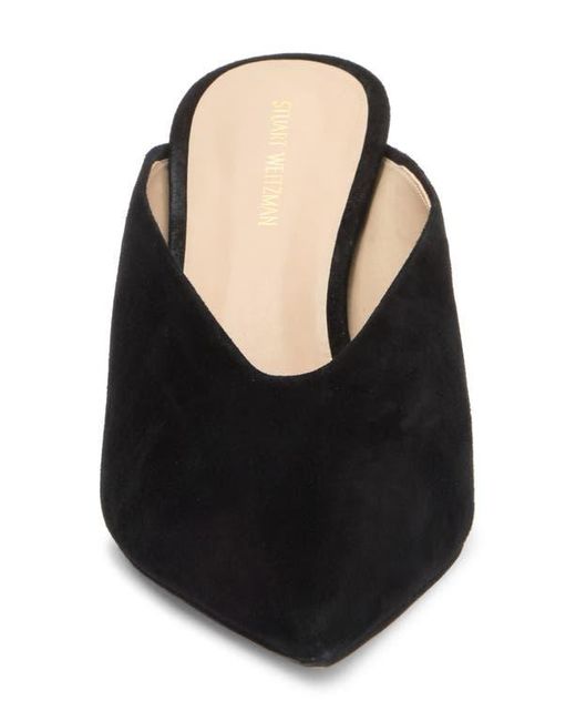 Stuart Weitzman Black Lula Pointed Toe Pump