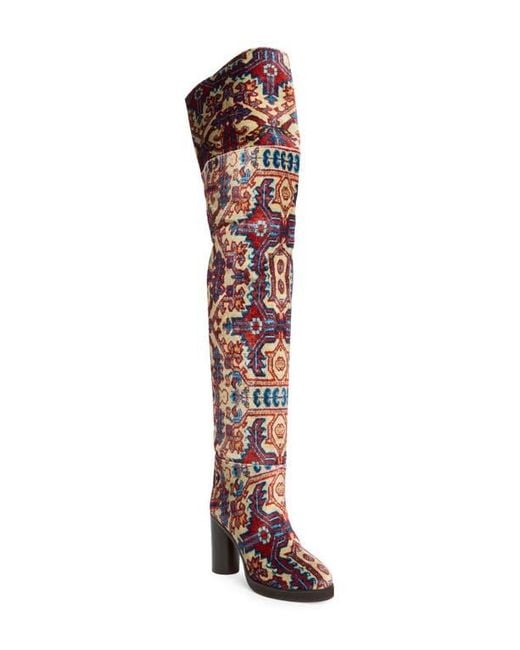 Isabel Marant Brown Lurna Over The Knee Boot