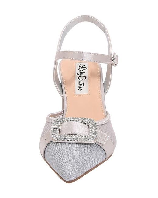 Lady Couture White Bianca Slingback Pump