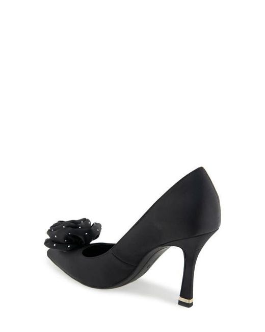 Kenneth Cole Black Romi Rosette Pointed Toe Pump