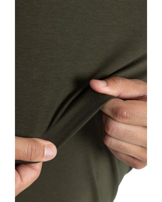 Xray Jeans Brown Long Sleeve Hooded T-Shirt for men