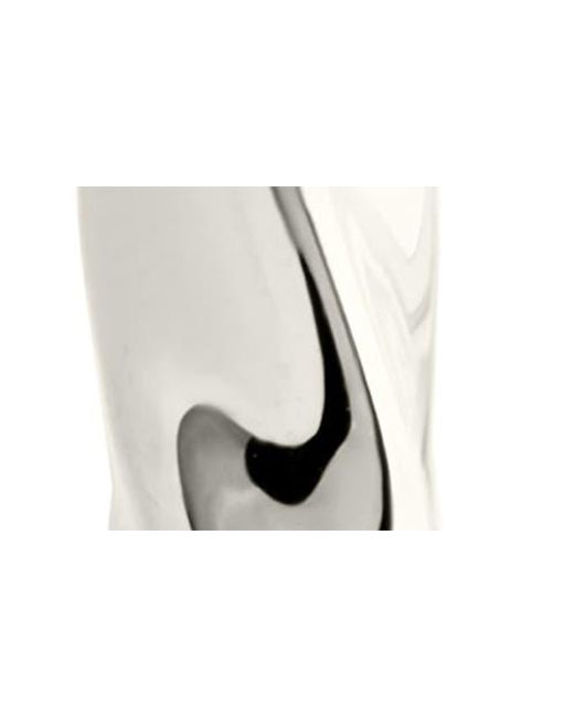 Sterling Forever White Chandler Twisted Hoop Earrings