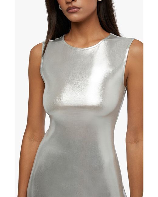 WeWoreWhat Metallic Body-con Dress