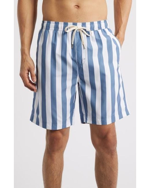 Nordstrom Blue 8-Inch Polyester Classic Swim Trunks for men