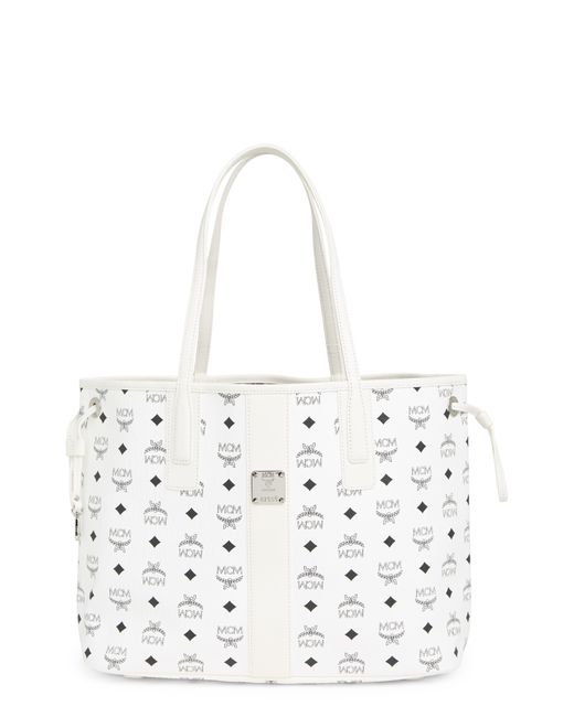 Mcm women's medium liz reversible shopper stores hot sale