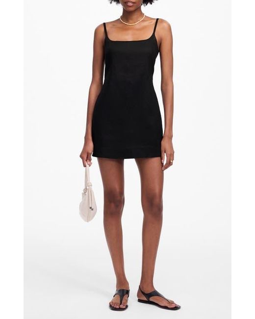 Madewell Black Square Neck Romper