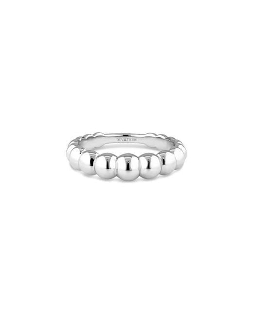 DEVATA Metallic Beaded Ball Textured Ring