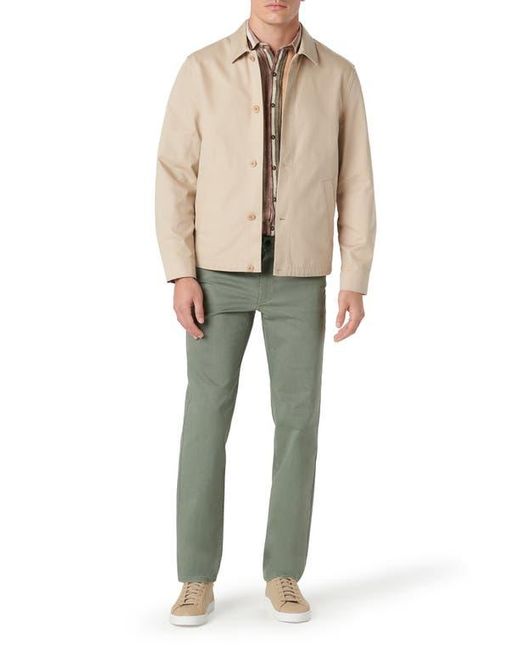 Bugatchi Natural Button-Up Twill Jacket for men
