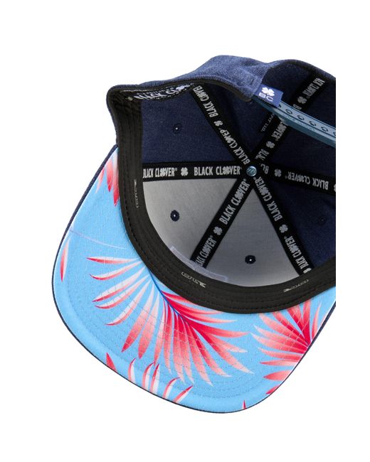 Black Clover Blue Square Tropics Trucker Hat for men