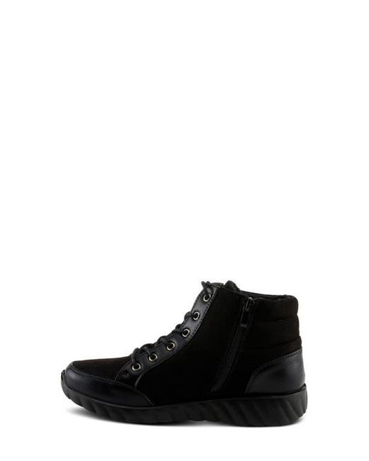 Flexus by Spring Step Black Sonata Lace-Up Bootie