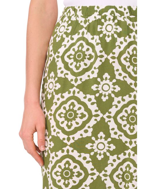 Halogen® Green Ruffle Hem Maxi Skirt