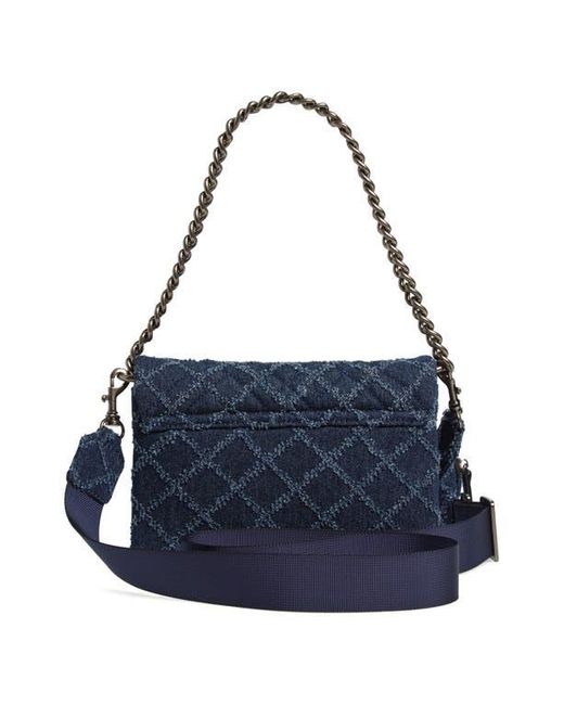Kurt Geiger Blue Medium Brixton Lock Crossbody Bag