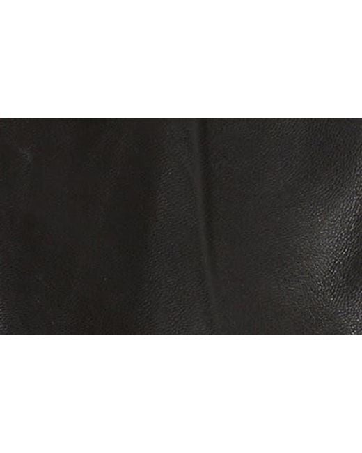 FRAME Black The Leather Zip Front Jacket